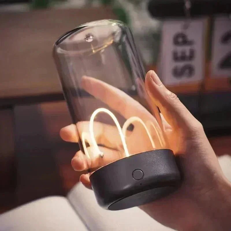 Portable quantum wire ambient magnetic light Type - C charging, eye protection function, bedroom, study, camping, Christmas gift - Eclara
