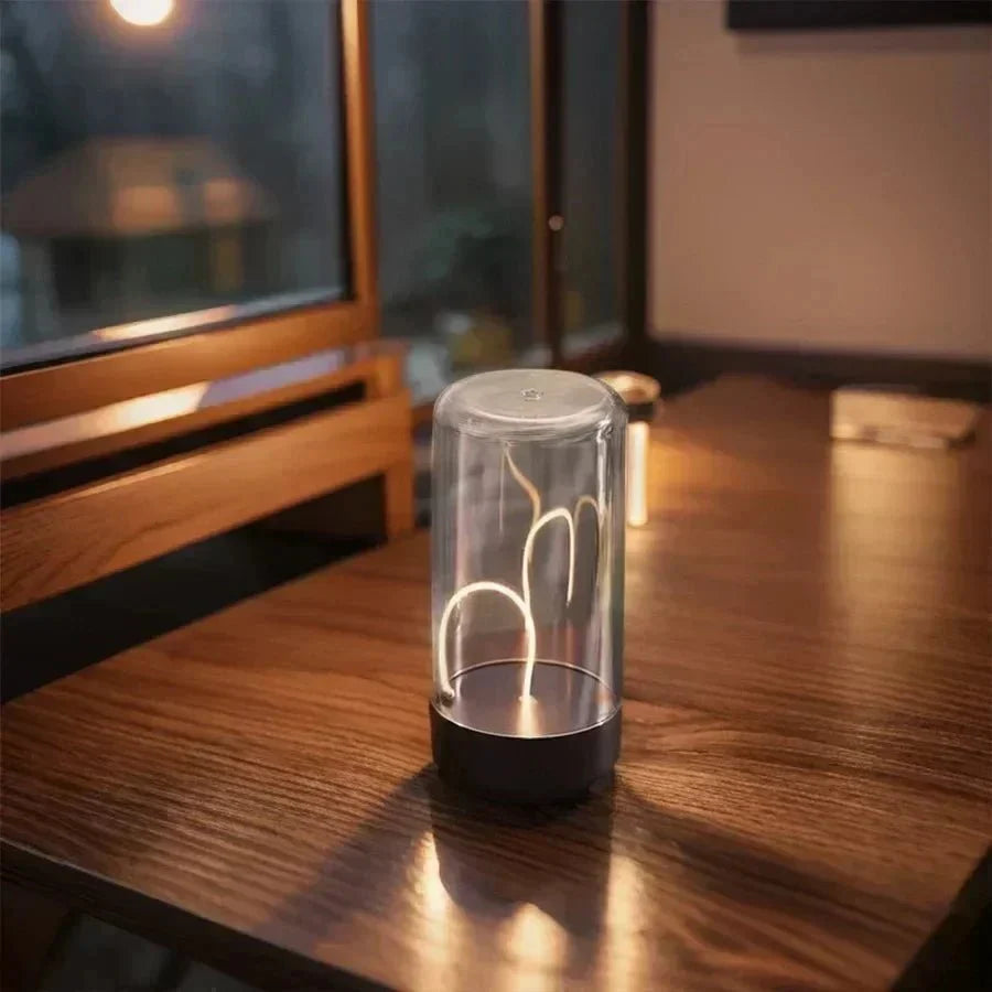 Portable quantum wire ambient magnetic light Type - C charging, eye protection function, bedroom, study, camping, Christmas gift - Eclara